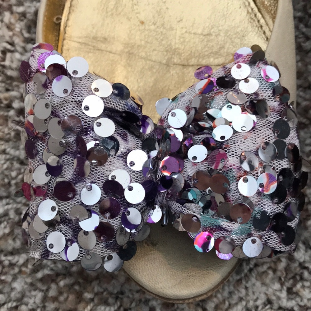 J. Crew Sequin Bow Shoe - image 4